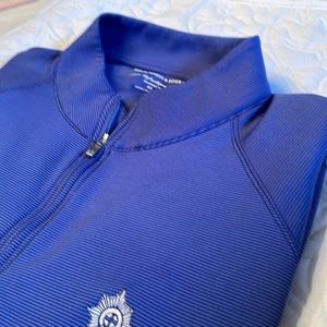 Holderness & Bourne Long Sleeve Blue Striped Jersey. Size XL